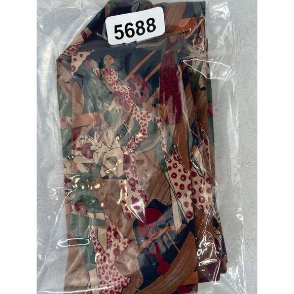 Adams Row The Rogue Vintage Silk Tie People Scene Vintage Cruise Boat Yacht - Picture 9 of 9